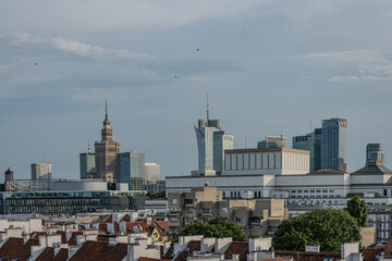 die neue Skyline von Warschau