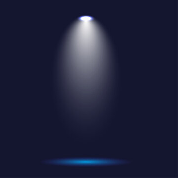 close up of light beam isolated on background 