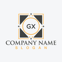GX creative logo design for company branding