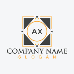 AX creative logo design for company branding