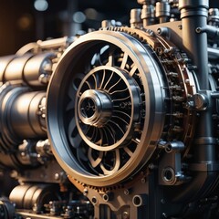 engine of a locomotive