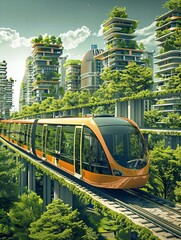 Obraz premium traffic in the city
