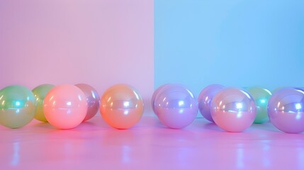 Colorful Pastel Alignment Emanating Inspiration and Fun - obrazy, fototapety, plakaty