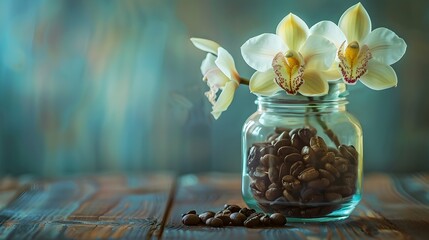 Coffee Bean Riches An Orchids Aromatic Blooming In Exotic Abundance
