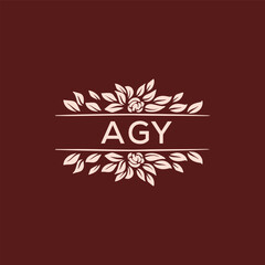 AGY  logo design template vector. AGY Business abstract connection vector logo. AGY icon circle logotype.
