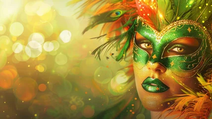 Crédence de cuisine en verre imprimé Carnaval brazilian carnival background