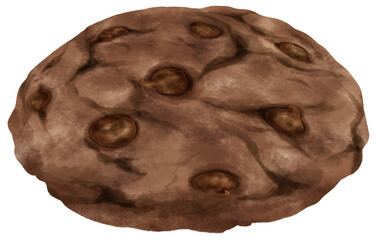 Watercolor cookies illustration