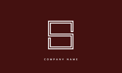 Fototapeta na wymiar S Abstract Letter Logo Monogram