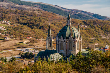 Castelpetroso, Isernia, Molise. Sanctuary of the Madonna Addolorata.