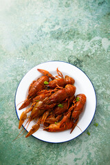 Сrawfish with herbs and black pepper