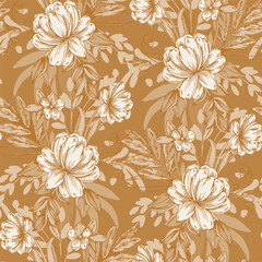 Pattern flower floral spring blossom illustration vector fabric textile design leaf leaves