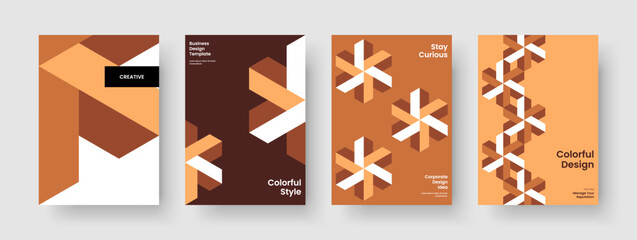 Geometric Flyer Template. Creative Business Presentation Layout. Isolated Brochure Design. Background. Poster. Banner. Book Cover. Report. Journal. Newsletter. Catalog. Magazine. Portfolio