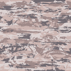Grunge pastel light beige camouflage, modern fashion design. Camo made brush strokes hand draws pattern. Fashionable Wallpaper or fabric print. Vector seamless texture
- 757090270