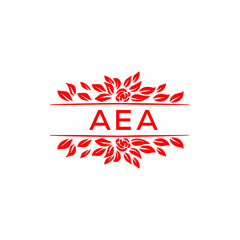 AEA  logo design template vector. AEA Business abstract connection vector logo. AEA icon circle logotype.
