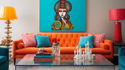 Add a statement piece of art with a bold color palette