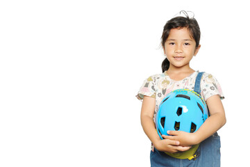 Have fun girl wearing joyful clothes with any expressions 