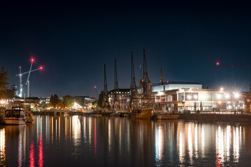 Naklejka premium historischer Hafen in Bristol, UK