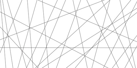 Obraz premium Abstract beautiful perfect random Diagonal lines background. Geometric lines pattern transparent background. Black and white abstract random chaotic liens with business banner design template, vector.
