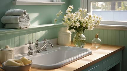 Create a cozy laundry room