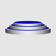 3d render of a podium with a background