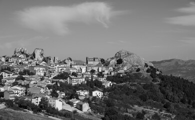 Pietrabbondante, Isernia, Molise. Panorama