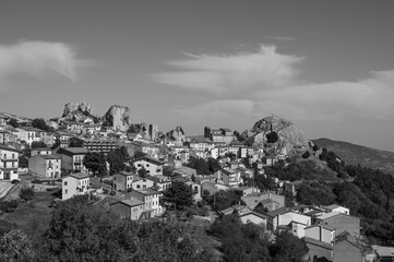 Pietrabbondante, Isernia, Molise. Panorama