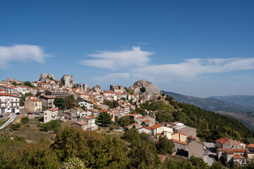 Pietrabbondante, Isernia, Molise. Panorama