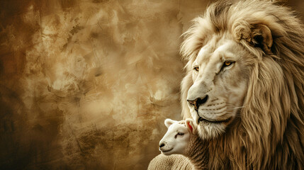 The lion and the lamb hold symbolic meaning within Judaism © Alina