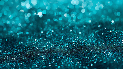 Turquoise Temptation: A Sparkly Glitter Background