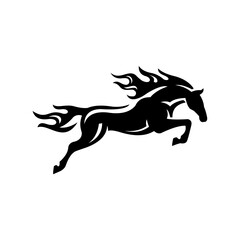 Obraz na płótnie Canvas fast horse logo 