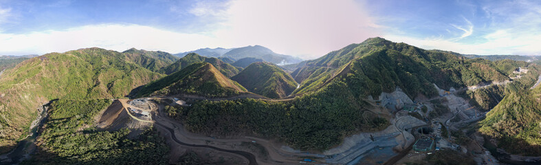 Mountain in panorama, Rizal, Philippine 