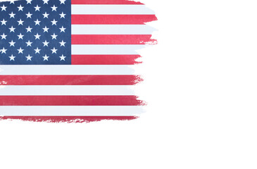 Grunge USA flag. American flag with grunge texture. - 757101684