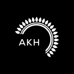Foto op Plexiglas AKH  logo design template vector. AKH Business abstract connection vector logo. AKH icon circle logotype.  © Masum