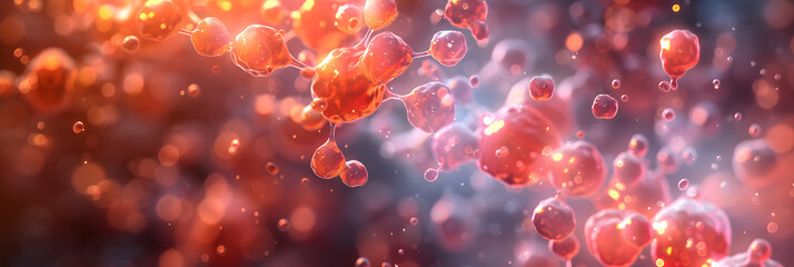 Nanoparticle Catalyst on Metal Oxide Illustration,
Captivating dance of shimmering molecular bubbles