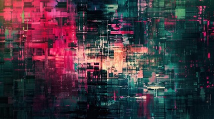 Digital Grunge Glitchy Background with a Touch of Chaos