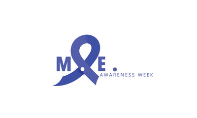 ME awareness week. background, banner, card, poster, template. Vector illustration.