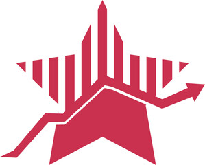 finance graph logo abstract vector design template