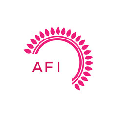 AFI  logo design template vector. AFI Business abstract connection vector logo. AFI icon circle logotype.
