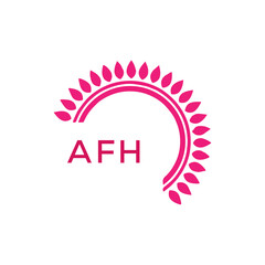 AFH  logo design template vector. AFH Business abstract connection vector logo. AFH icon circle logotype.
