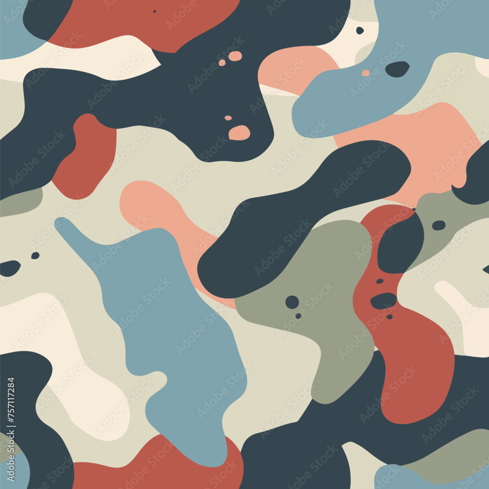 Poster seamless pattern with dogs and bones isolated background design