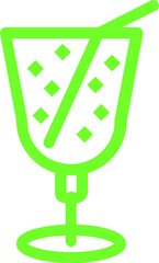 juice cup logo design icon vector