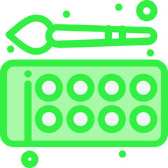 painting box logo design icon vector