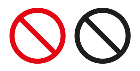Obraz na płótnie Canvas Stop Sign Icon Set. Vector Illustration