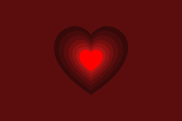 red heart background