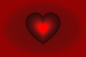 red heart background