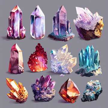 jewel precious treasure healing gem jewelry vivid shine colourful crystal magnification transparent wat