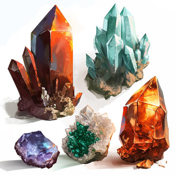 jewel precious treasure healing gem jewelry vivid shine colourful crystal magnification transparent wat