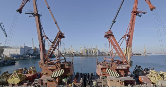 Odessa, Ukraine. Port of Odessa. Industrial activities.