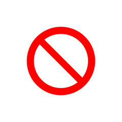 Stop Sign Vector Line Icon illustration.