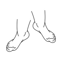 Human foot gesture
